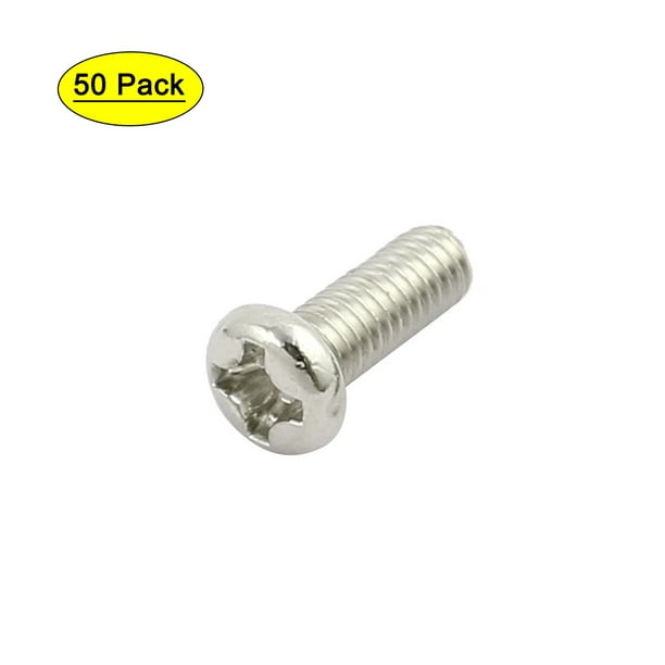 150 Pcs M3*8mm 304 Stainless Steel Phillips Pan Head Machine Screw with Washer